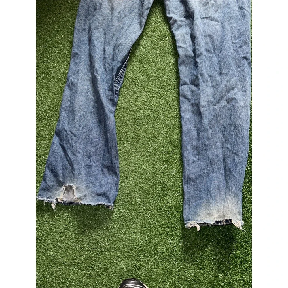 Vintage Y2K True Religion Rainbow Ricky Men's Denim Jeans Made‎ In USA 34x30